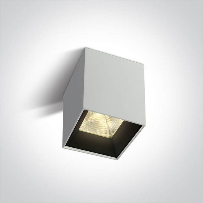 One Light Lampa sufitowa LED sześcian Serwia 2 12115HA/W/W