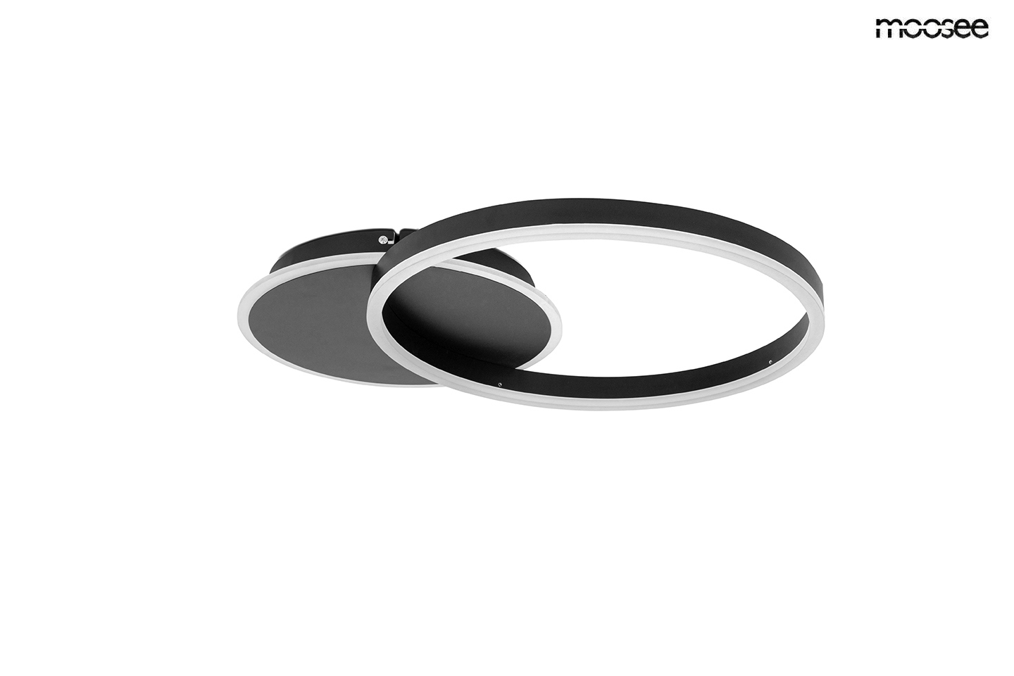 MOOSEE lampa sufitowa / plafon RINGS 2 czarna (MSE1501100507)