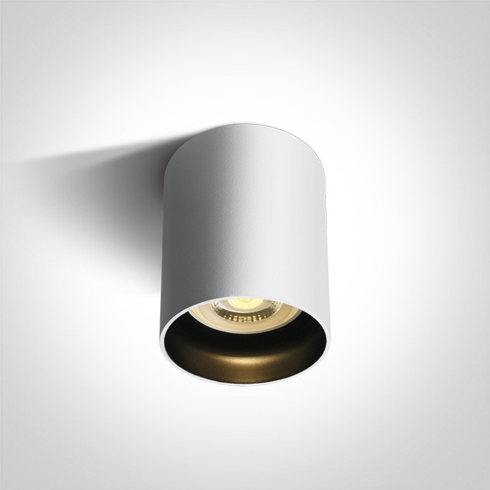 One Light Lampa sufitowa biała styl kuchnia Muzaki 12105N/W