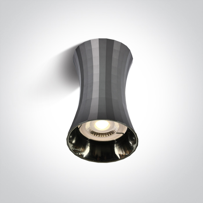 One Light MARDIN K sufitowa 10W GU10 ciemny chrom 12105K/DC