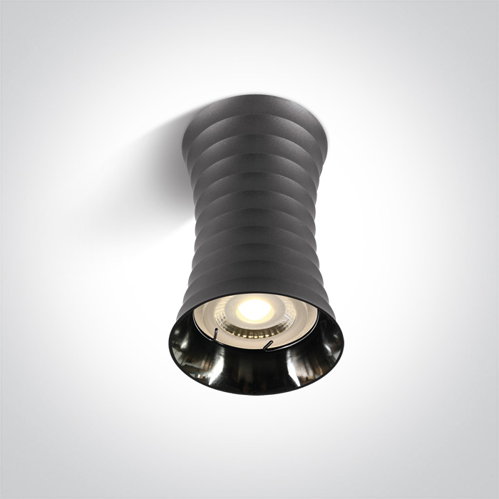 One Light MARDIN L sufitowa 10W GU10 ciemny chrom 12105L/DC