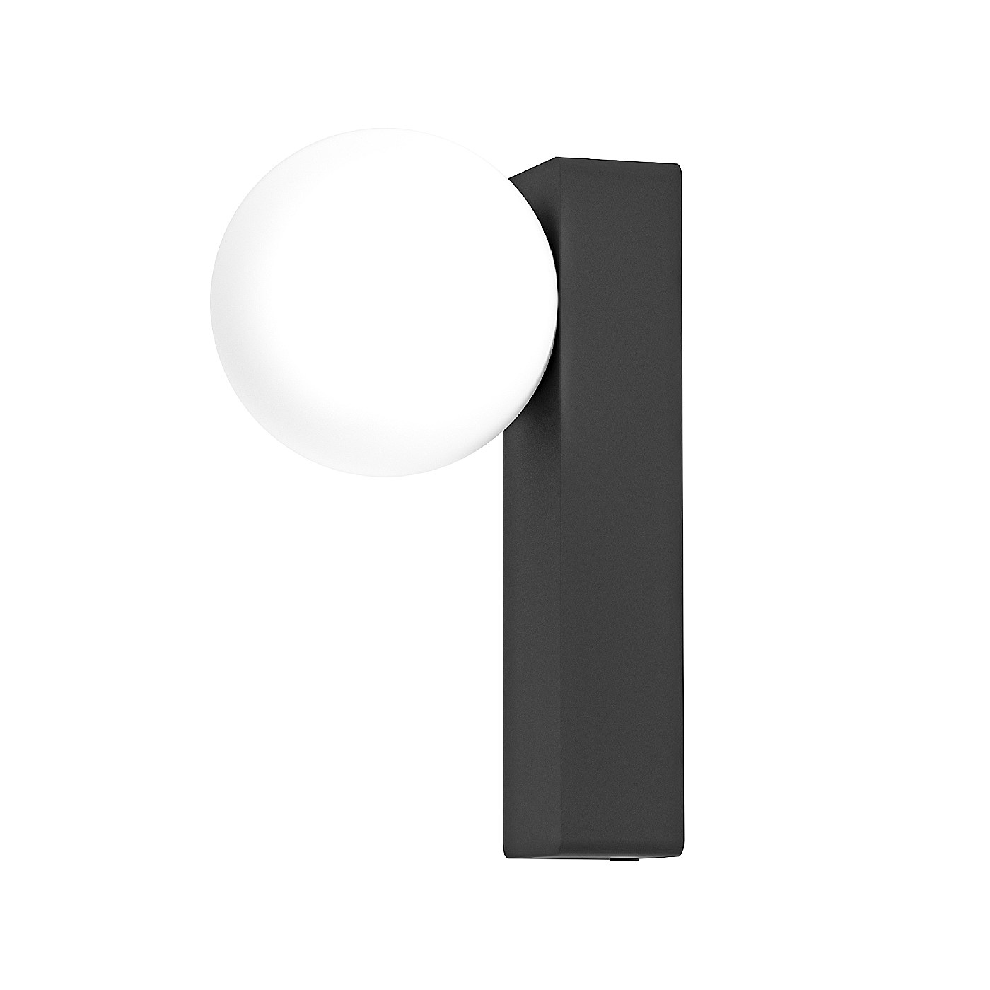 Open Design Highlights Boletta Parette Nero IP44 Wisząca 1xG9 Max 8W LED 230V Biały Opal|Czarny OR85556
