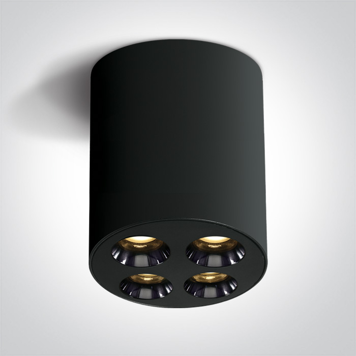 One Light PICO H sufitowa 10W 3000K czarny 12110H/B/W