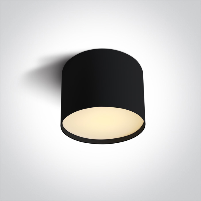 One Light NIKO sufitowa 9W 3000K-4000K-5000K czarny 12109M/B/V