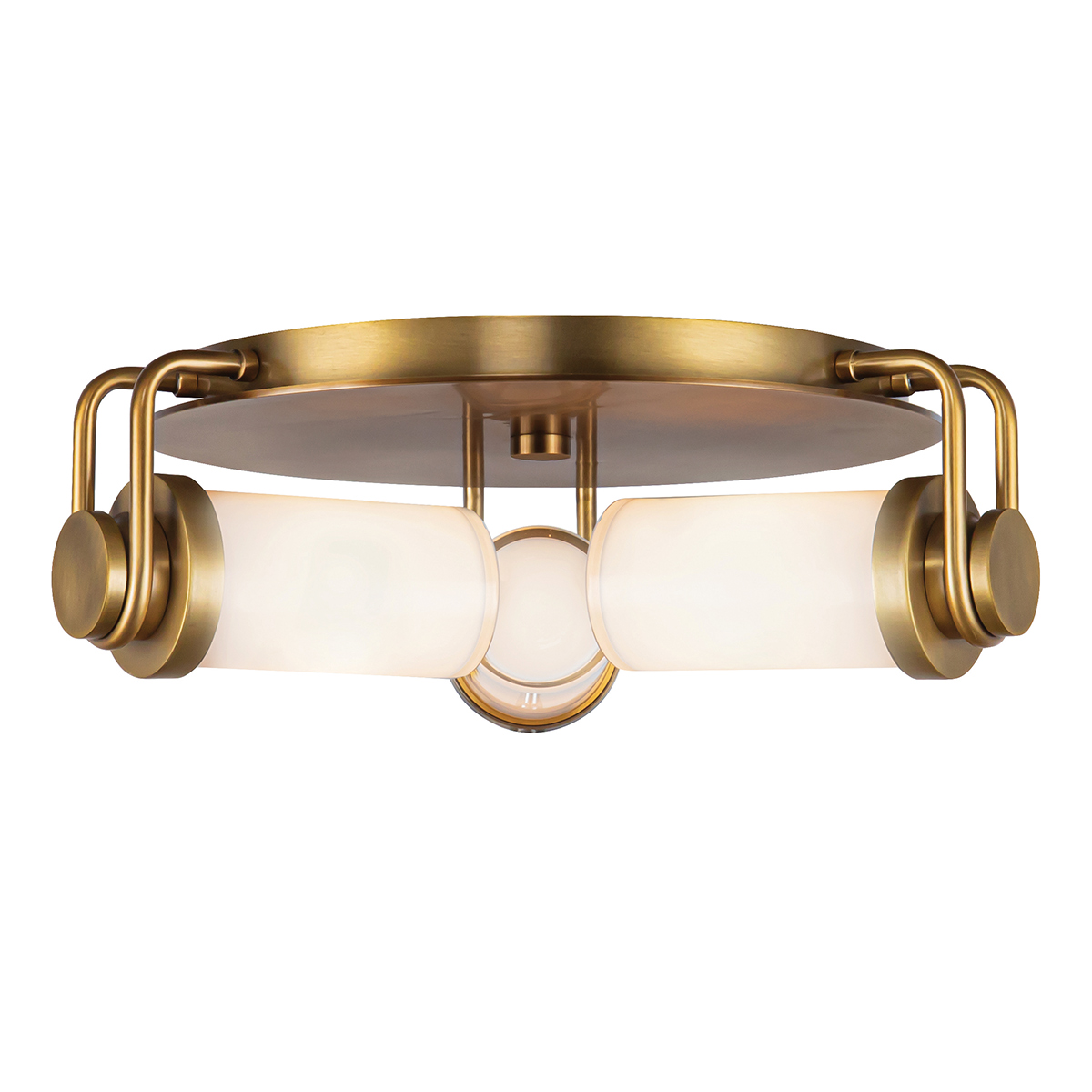 Quintiesse Plafon Wynwood 3 źródła światła Vintage mosiądz Elstead Lighting QN-WYNWOOD-F-VBS