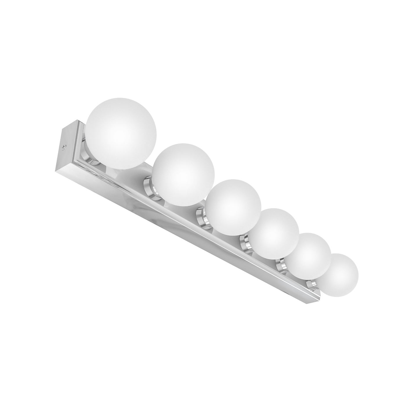 Open Design Highlights Merino Parette Cromo 60 IP44 Kinkiet 6xG9 Max 8W LED 230V Biały Opal|Chrom OR85693