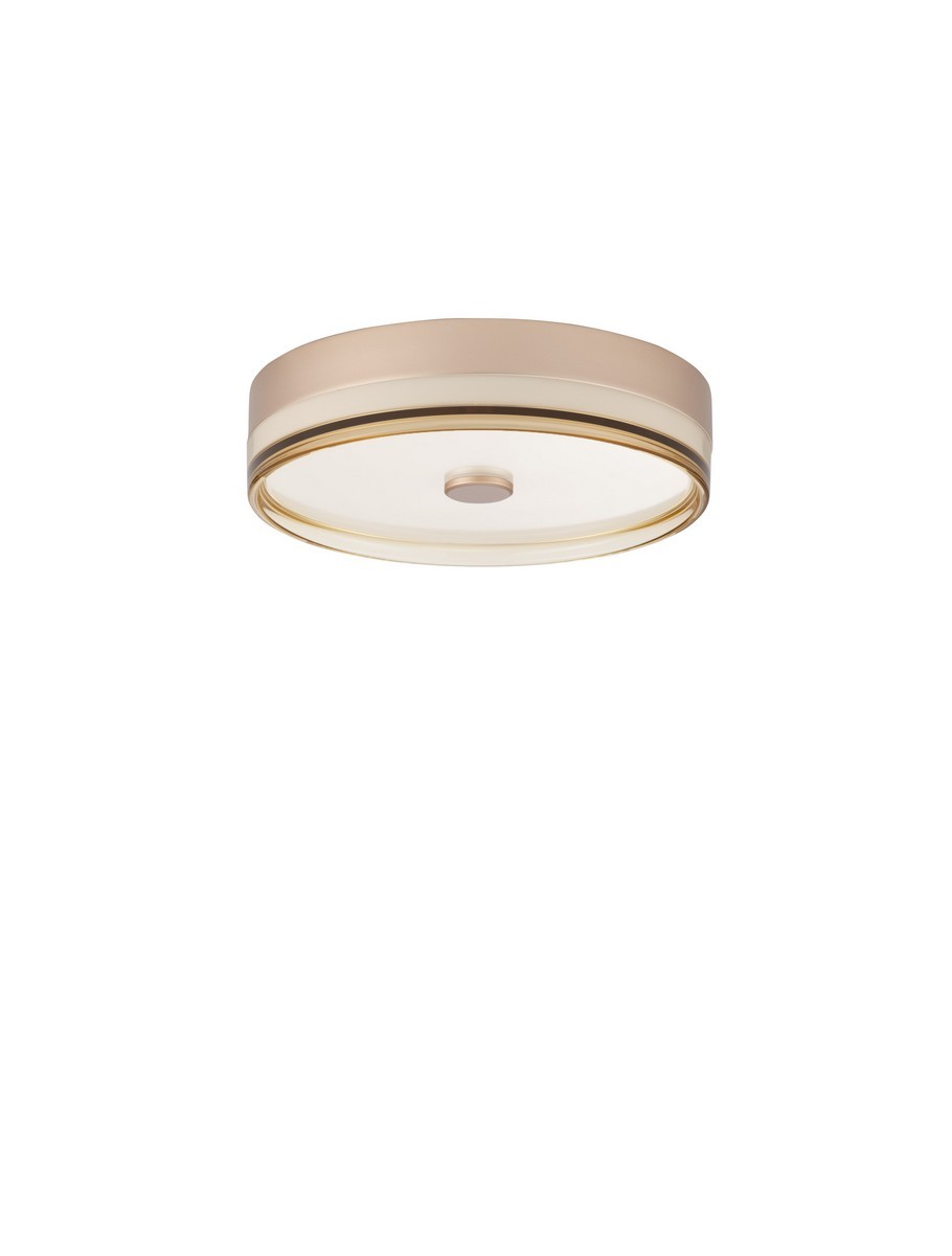 Luces Exclusivas FELANI Lampa Sufitowa LED 22W 1320lm 3000K stal/ceramika złoty i odcienie złota LE46037