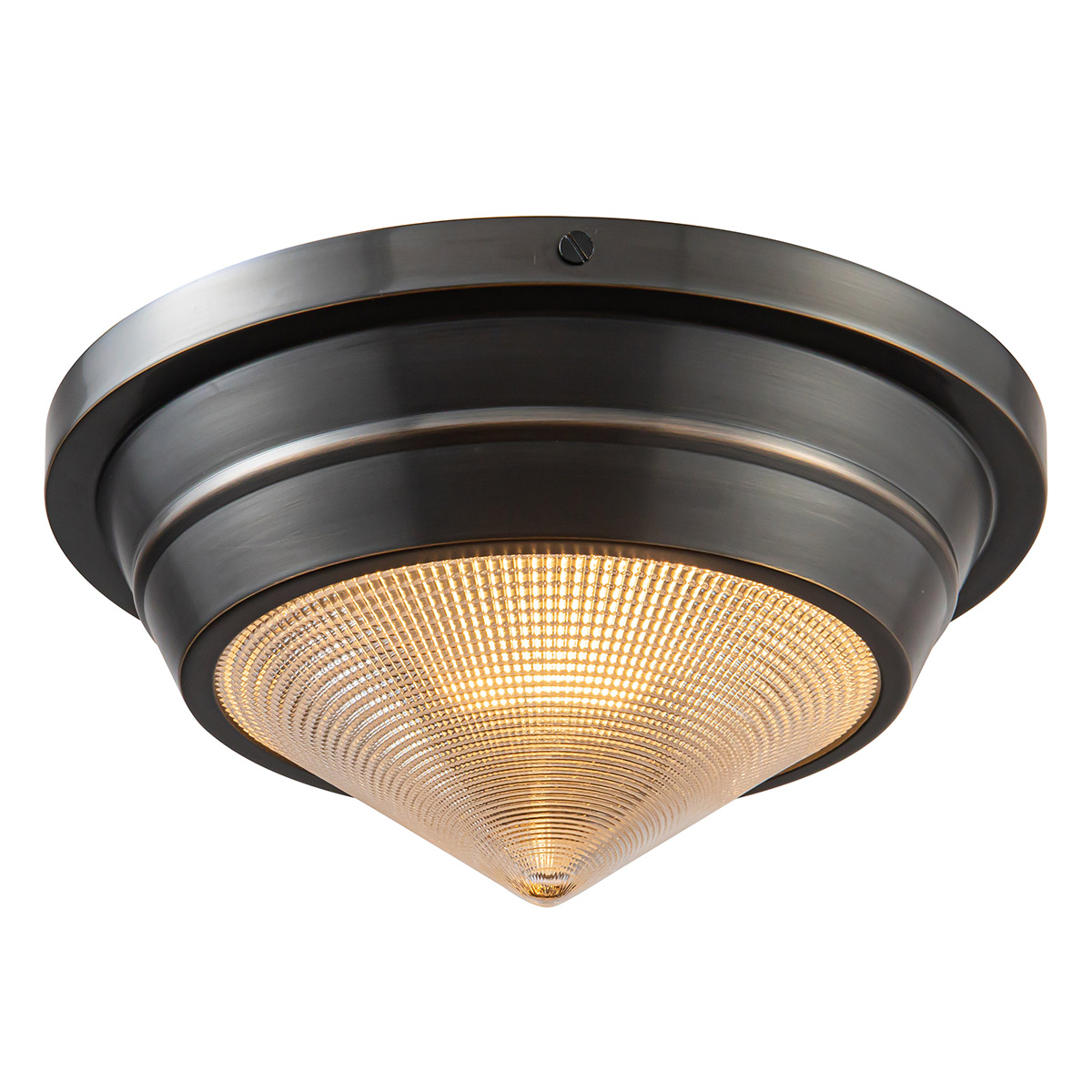 Quintiesse Mały plafon Willard 1 źródło światła Miejski brąz Elstead Lighting QN-WILLARD-F-S-UBZ-PG