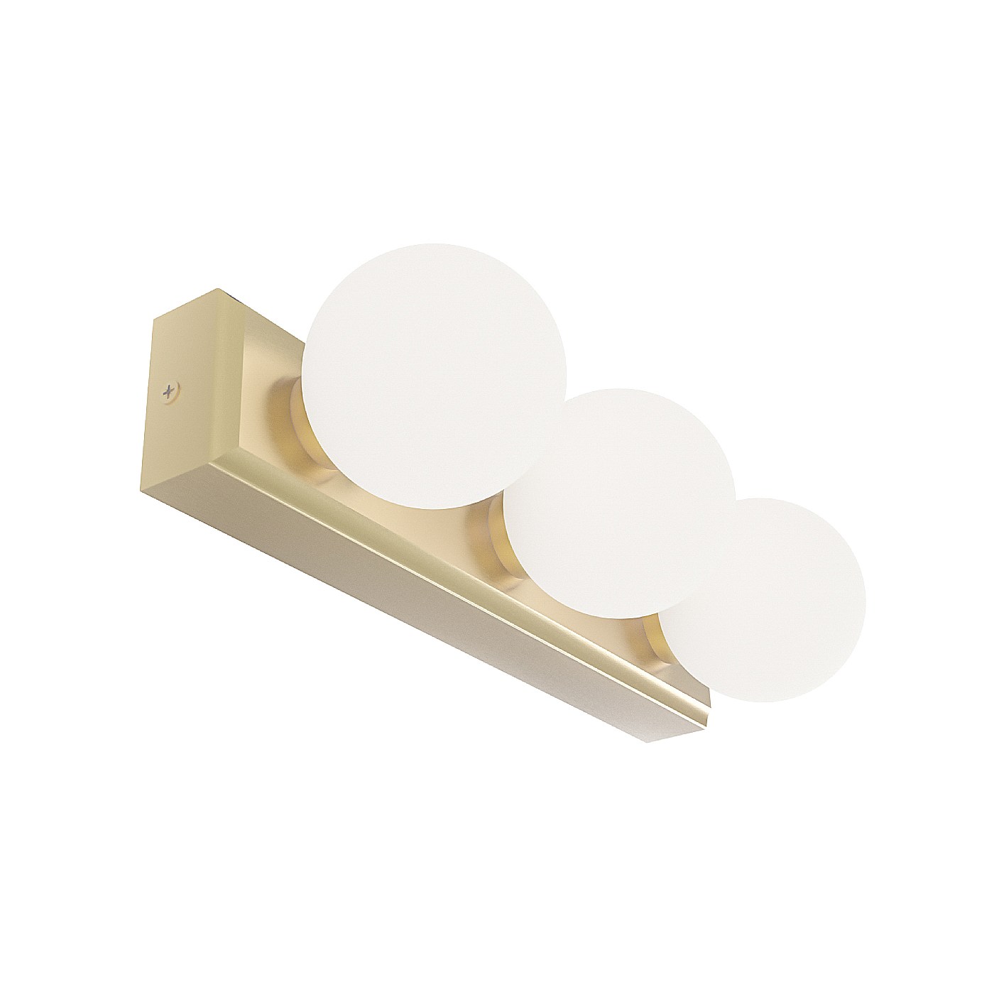 Open Design Highlights Merino Parette Old Gold 30 IP44 Kinkiet 3XG9 Max 8W LED 230V Biały Opal|Złoto Satynowe OR85716