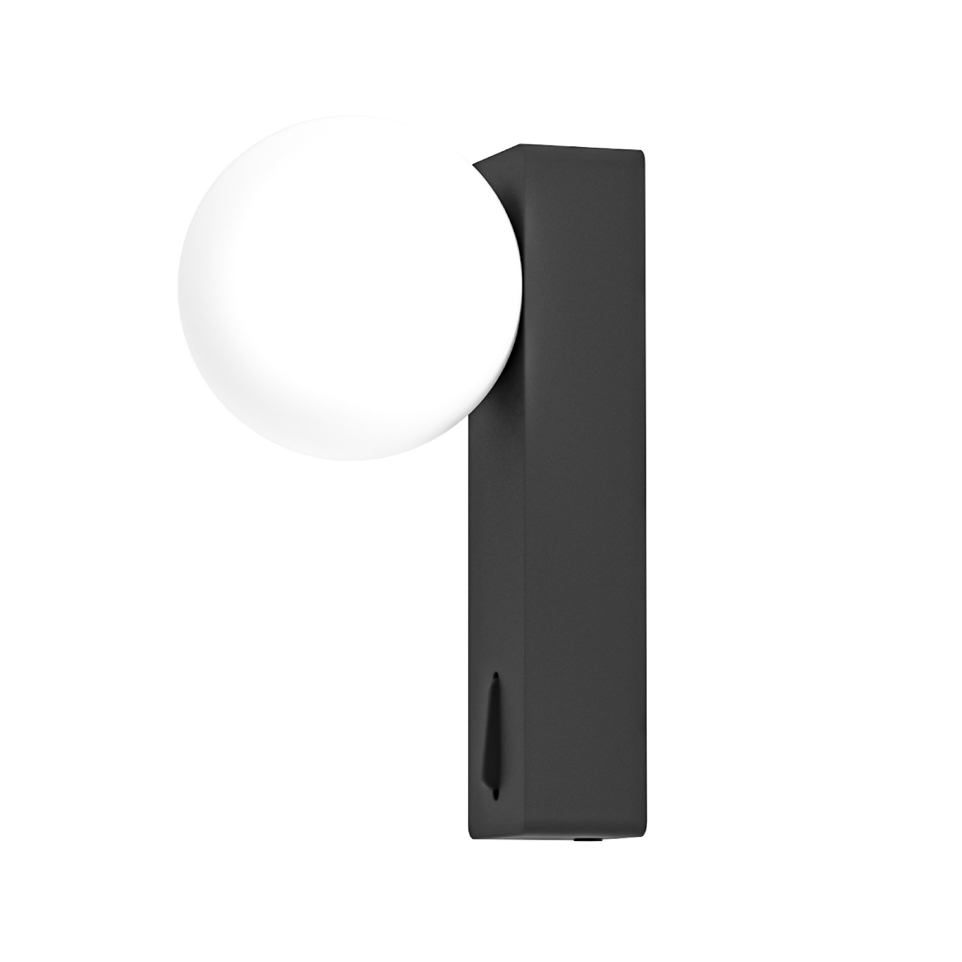 Open Design Highlights Boletta Parette Nero Switch Kinkiet 1xG9 Max 8W LED 230V Biały Opal|Czarny OR85570