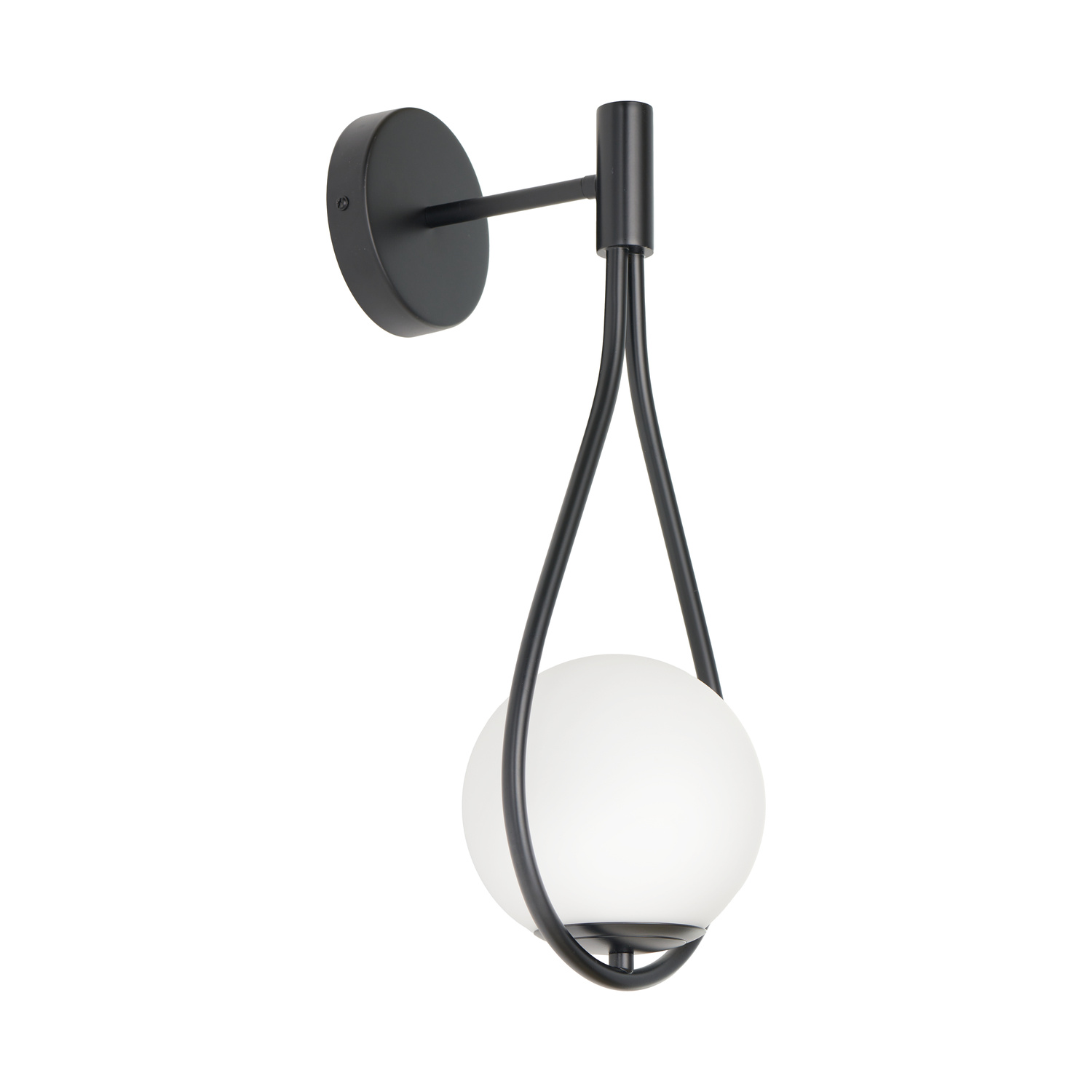 Step Into Design Lampa ścienna DROP 45 cm czarna ST-F079 black
