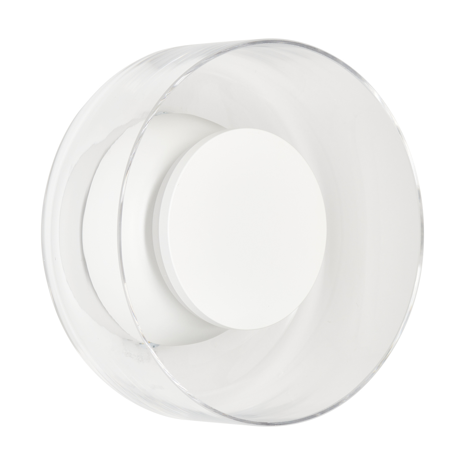 Step Into Design Lampa ścienna DONUT 18 – LED, szkło transparentne, biały środek ST-5072W transparent white