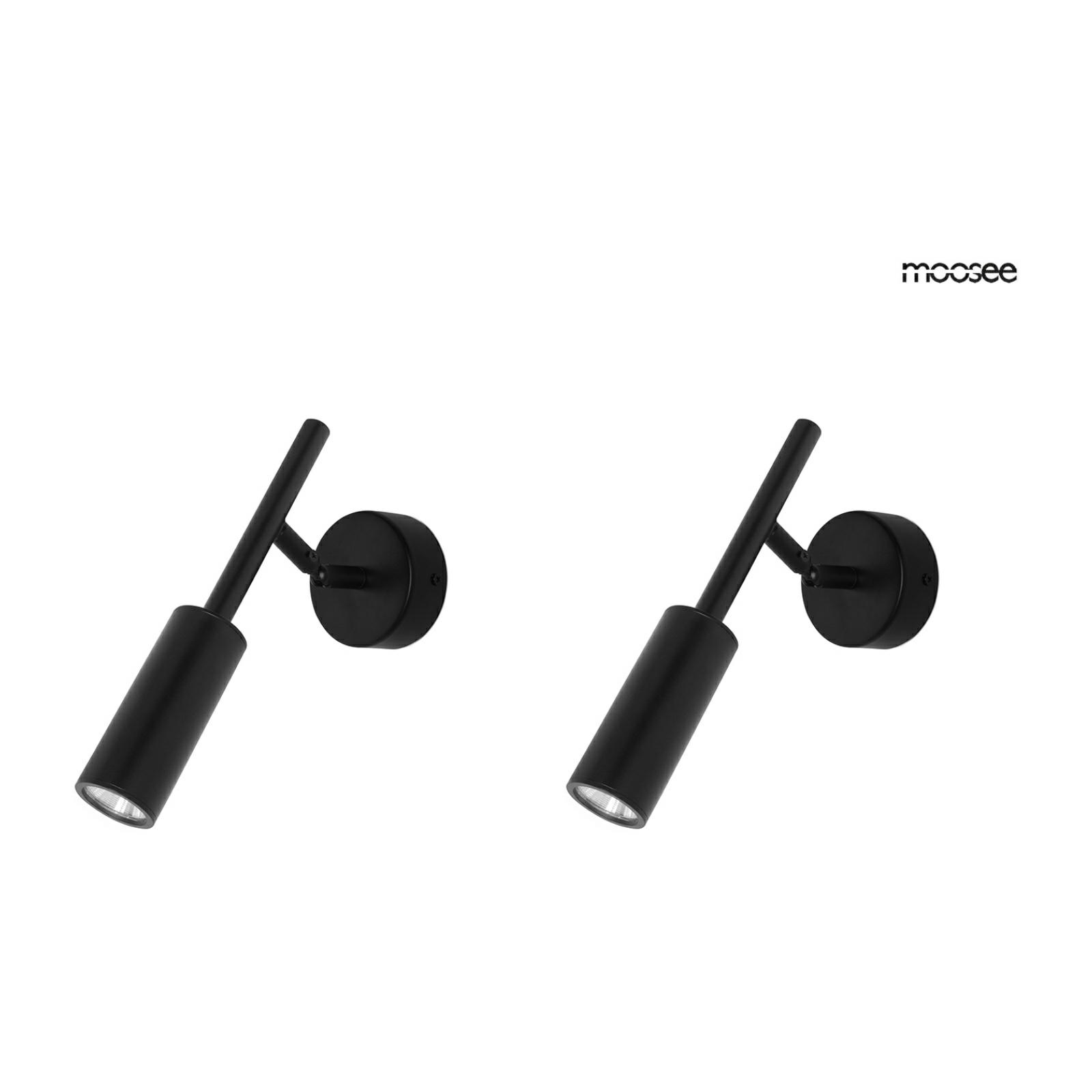 MOOSEE zestaw 2 lamp ściennych PRISMA czarny (MSE010100296.SET2)