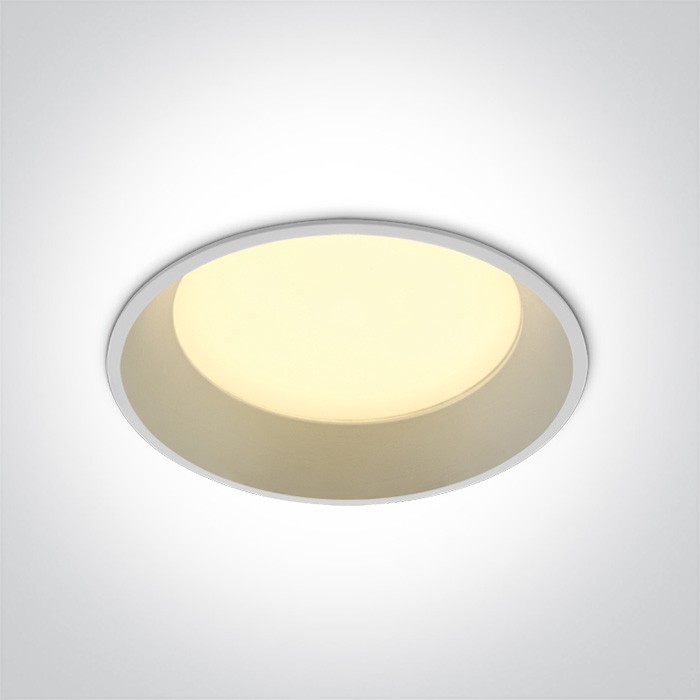 One Light Wpust lampa LED biała 22W Maronas 2 10122D/W/C