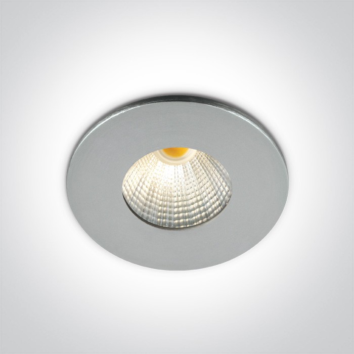 One Light Wpust aluminiowy LED stały Kato 10103B/AL/W
