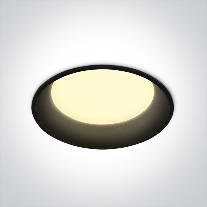 One Light Wpust lampa LED czarna 22W Maronas 2 10122D/B/C