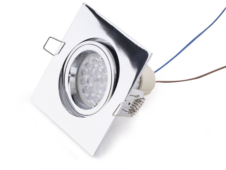 Maxlight Oprawa Wpustowa Fine Kwadratowa Chrom H0041