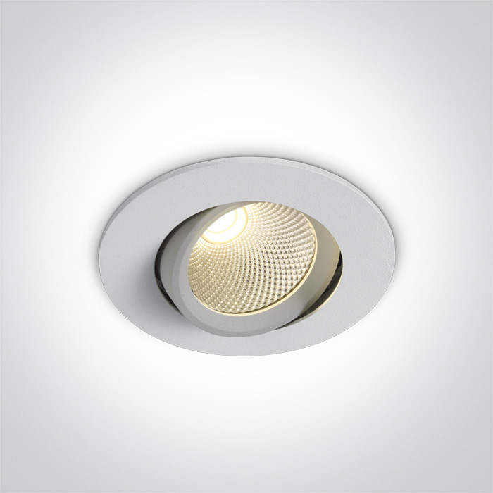 One Light GLIFADA wpust regulowany 7W 4000K biały 11107B/W/C