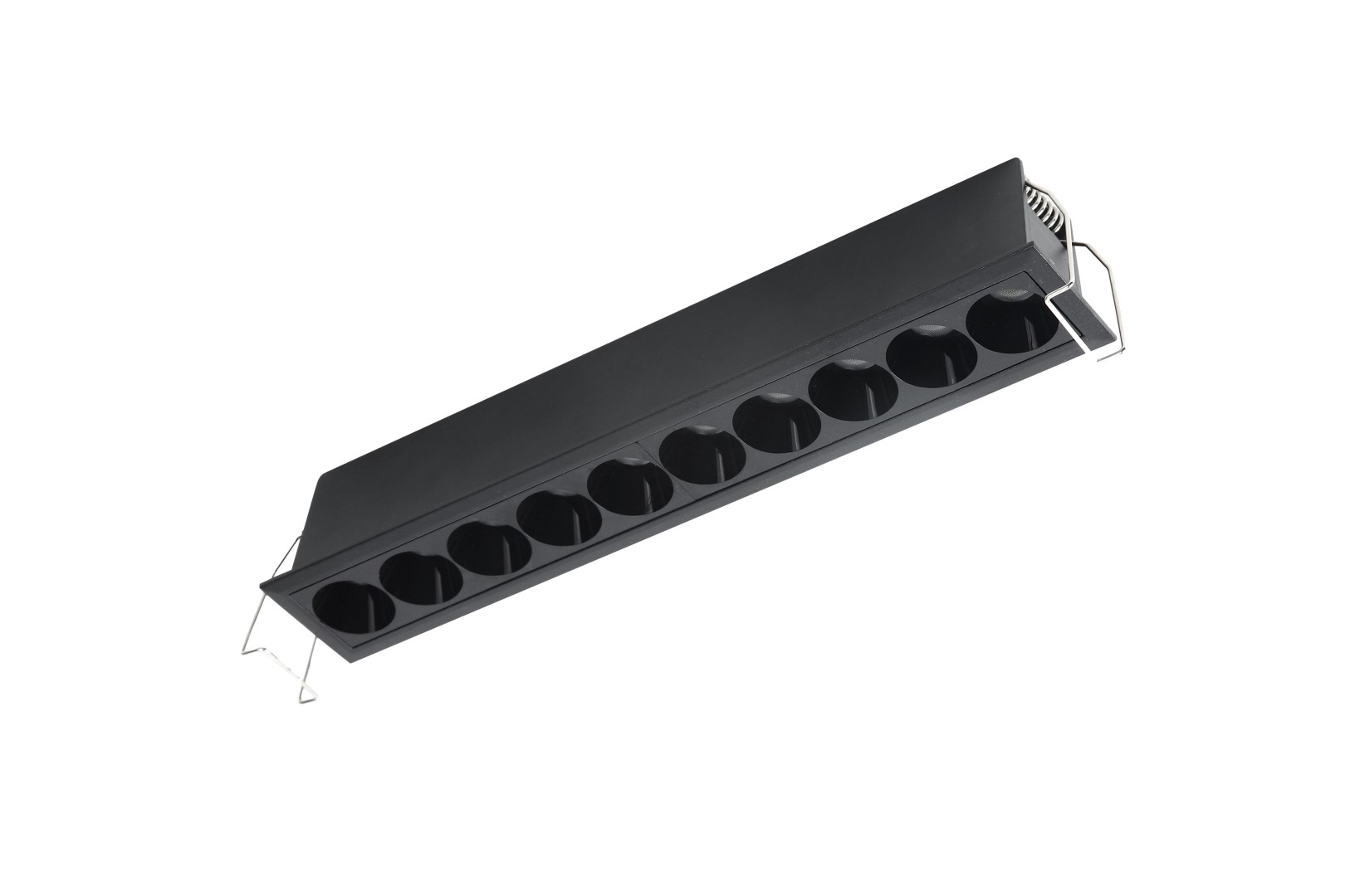 Azzardo TETRIX 10 GIPS 20W CCT DIMM BK Czarny Mat 1xLED Podtynkowa Przełącznik Zmiany Barwy Światła Opcja Ściemniania AZ6278