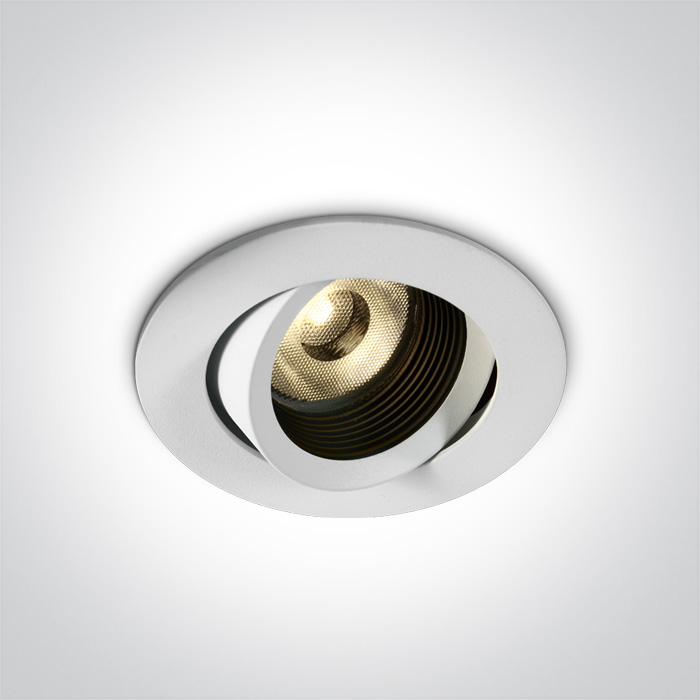 One Light TONO wpust regulowany 13W 3000K biały IP54 11113D/W/W