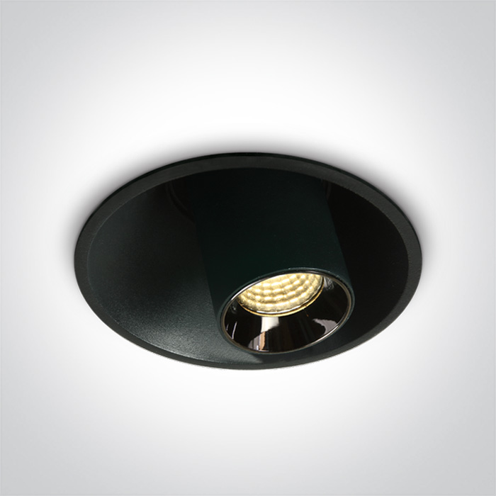 One Light SKITI O wpust regulowany 7W 3000K czarny 11107T/B/W