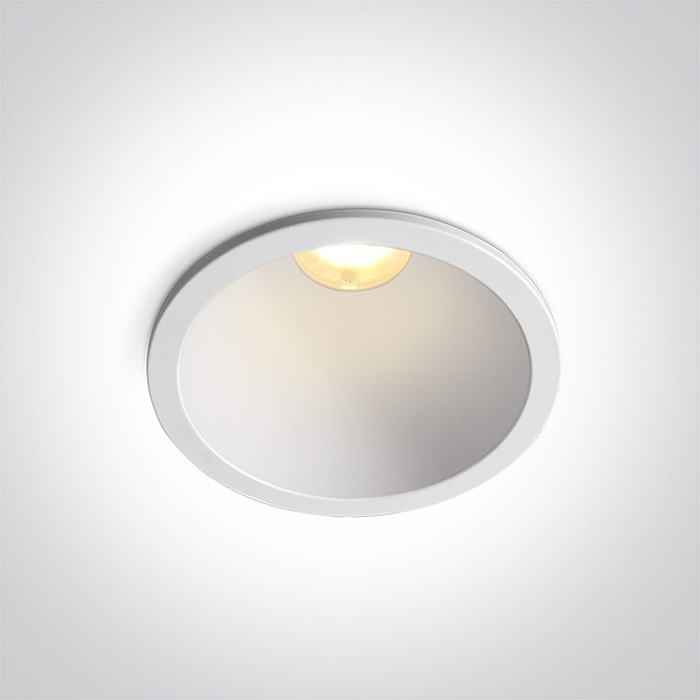 One Light KOLA wpust stały 12W 3000K-4000K-5000K biały 10112D/W/V