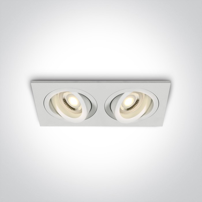 One Light podwójna lampa Glafira 51205ABG/W