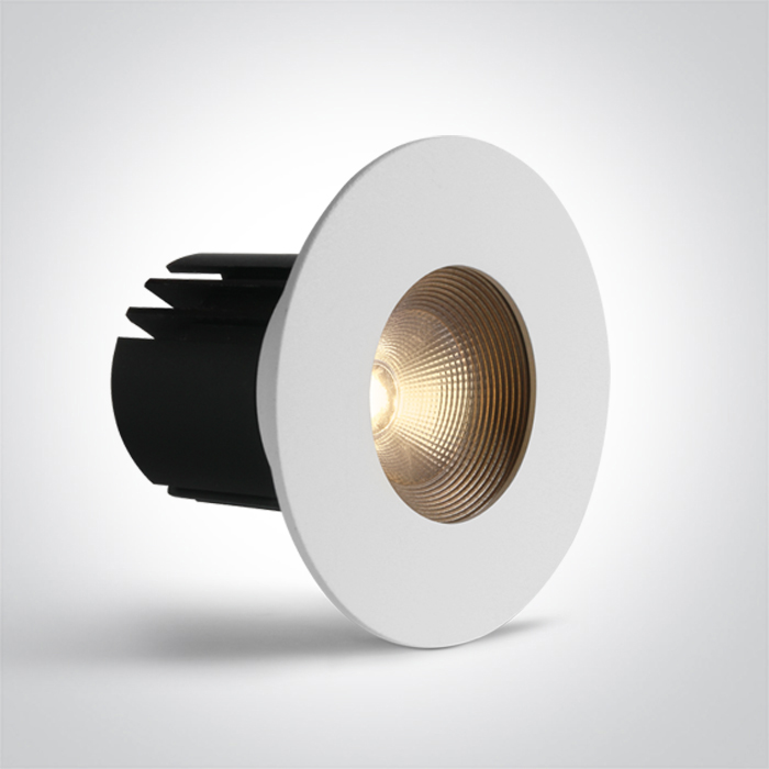 One Light DENA wpust stały 6,5W 3000K-3500K-4000K biały 10107HA/W/V
