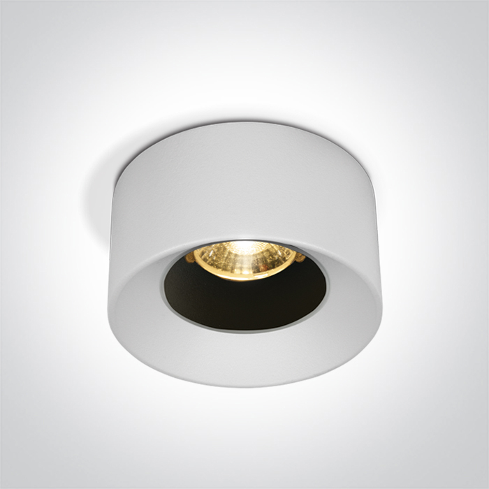 One Light MOZA wpust stały 12W 3000K biały 10112A/W/W