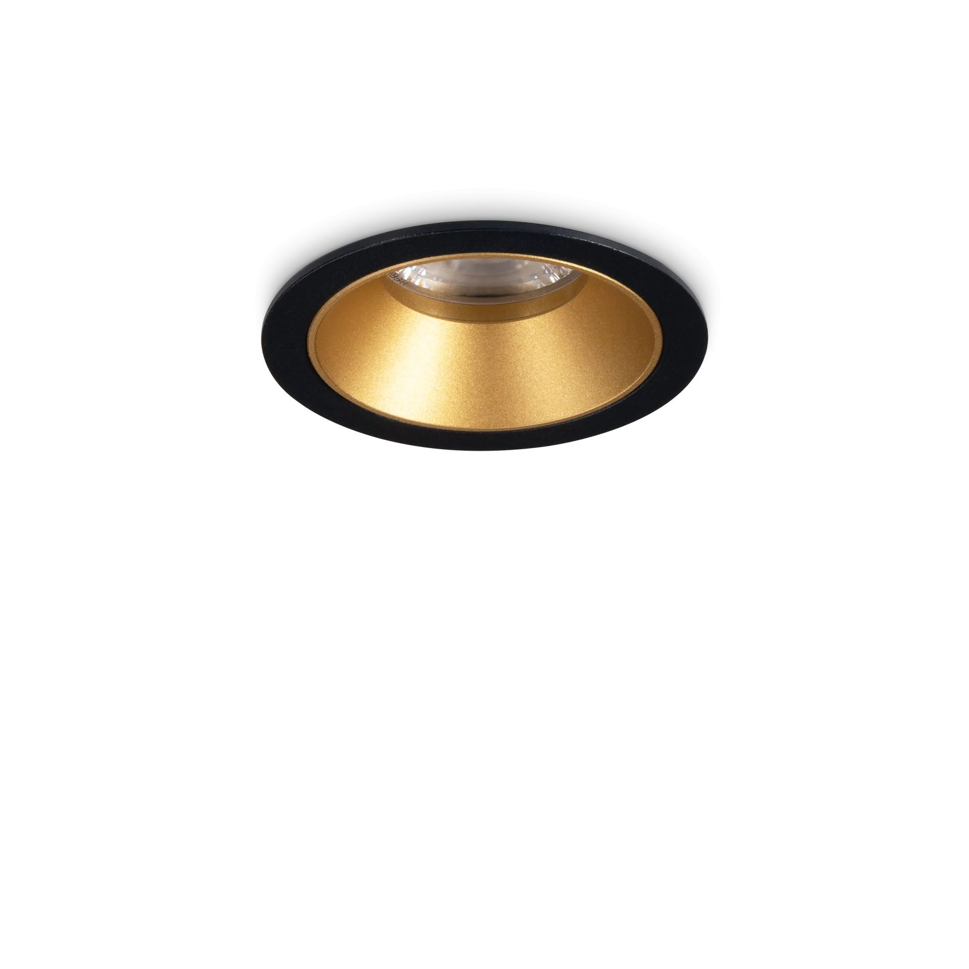 Ideal Lux Lampa Wpuszczana GAME TRIM ROUND 5.5W 3000K NE OR Czarny/Złoty 349077