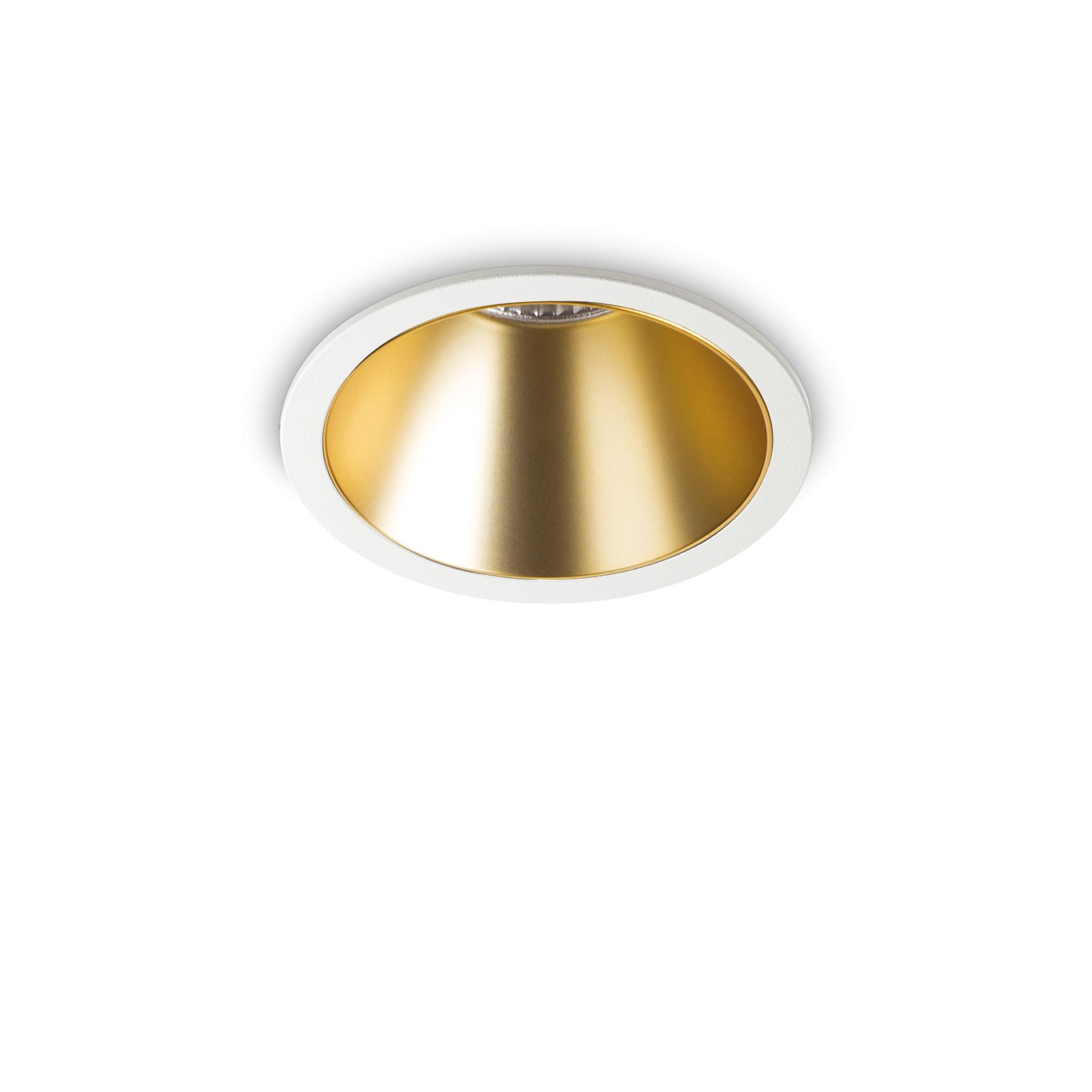 Ideal Lux Lampa Wpuszczana GAME TRIM ROUND 20W 3000K BI OR Biały/Złoty 341422