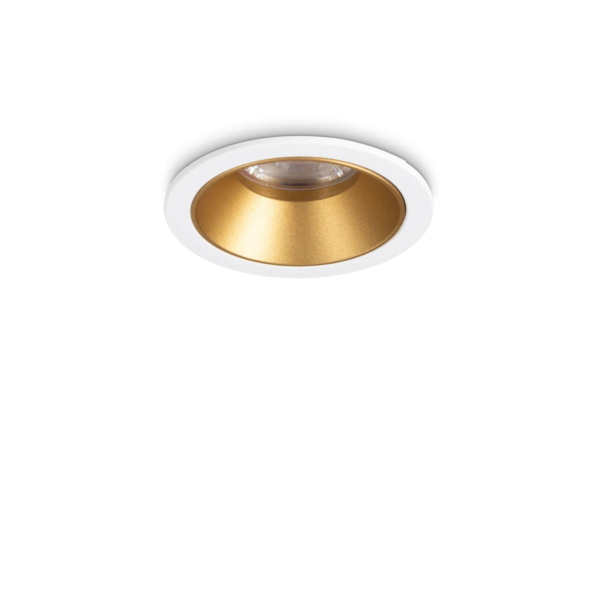 Ideal Lux Lampa Wpuszczana GAME TRIM ROUND 5.5W 3000K BI OR Biały/Złoty 349084