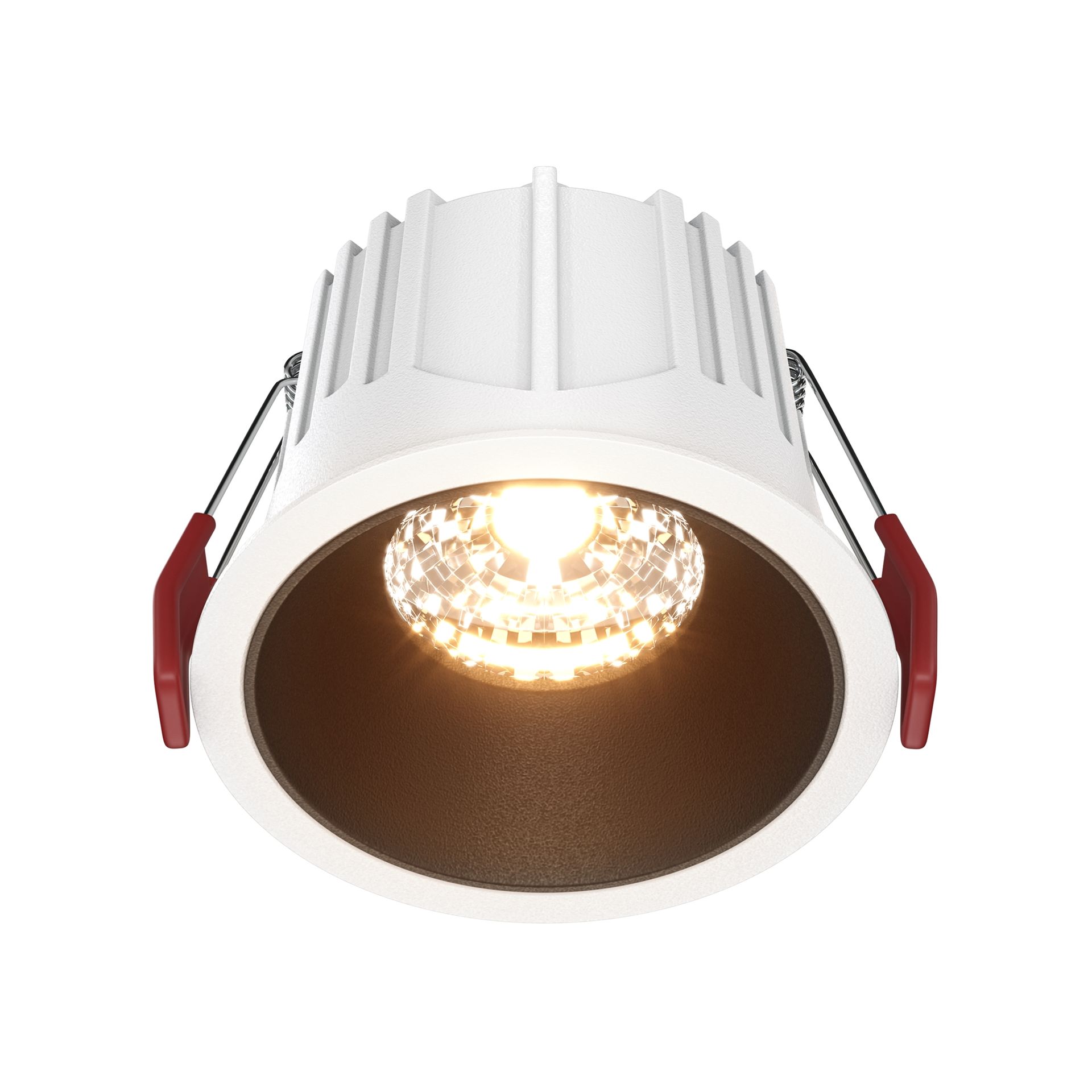 Maytoni Alfa LED Lampa wbudowana podtynkowa LED 750lm 2700K Biały i czarny DL043-01-15W2.7K-RD-WB-DE