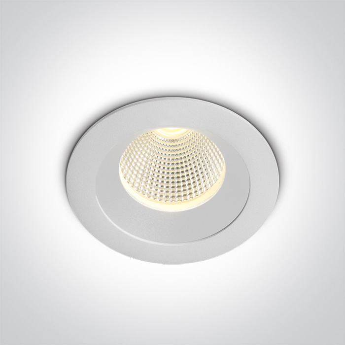 One Light CARIDEA wpust stały 3W 3000K biały 10103E/W/W/W