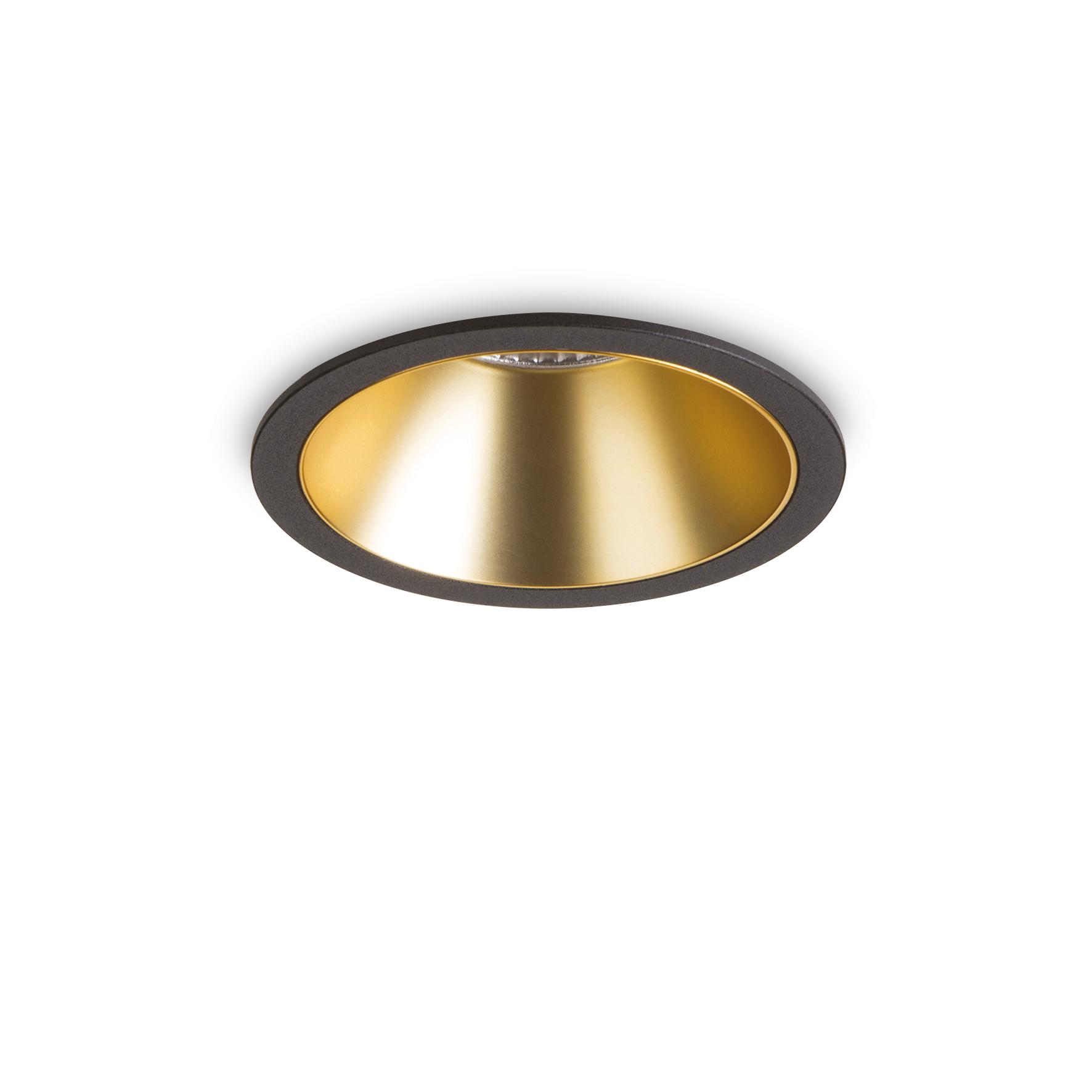 Ideal Lux Lampa Wpuszczana GAME TRIM ROUND 20W 3000K NE OR Czarny/Złoty 341415