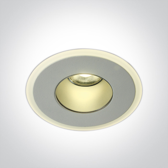 One Light ANARO wpust stały 8 3000K biały IP40 10108J/W/W