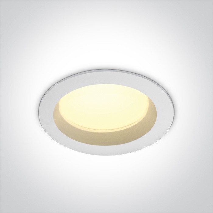 One Light Lampa LED biała do łazienki 18W Pomos 3 10118B/W/W IP54