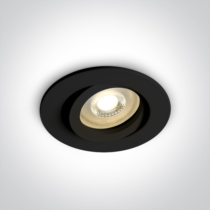 One Light Wpust czarny GU10 Koraku 11105A1/B