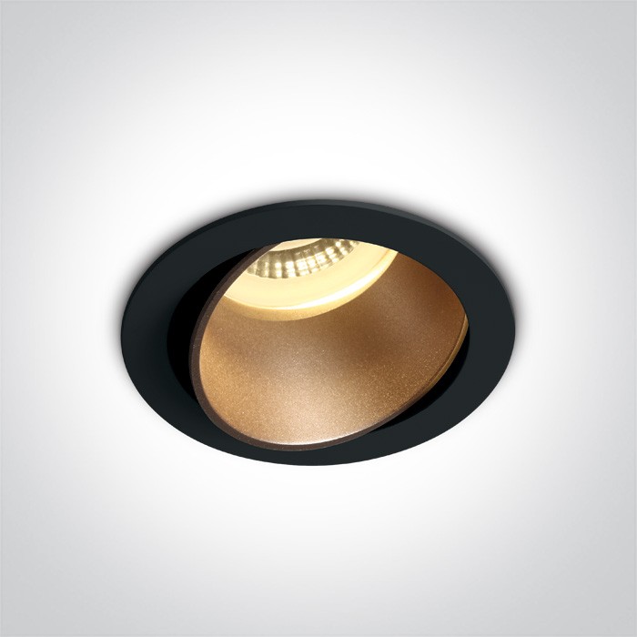 One Light Lampa LED do sypialni czarna mosiądz Vitali 11105M/B/BS