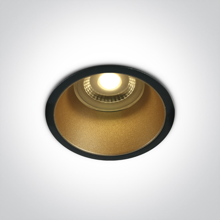 One Light ALEWGA wpust stały 10W GU10 czarny 10105AD/B/BS