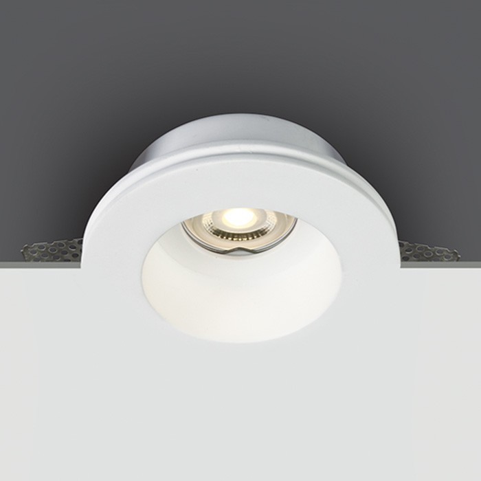 One Light Lampa do zabudowy gipsowa biała Drimu 10105GT2