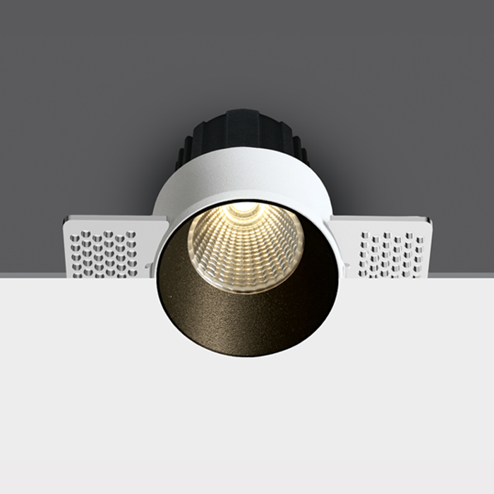 One Light BELEN wpust stały bezramkowy 12W 3000K-3500K-4000K czarny 10112BTR/B/V