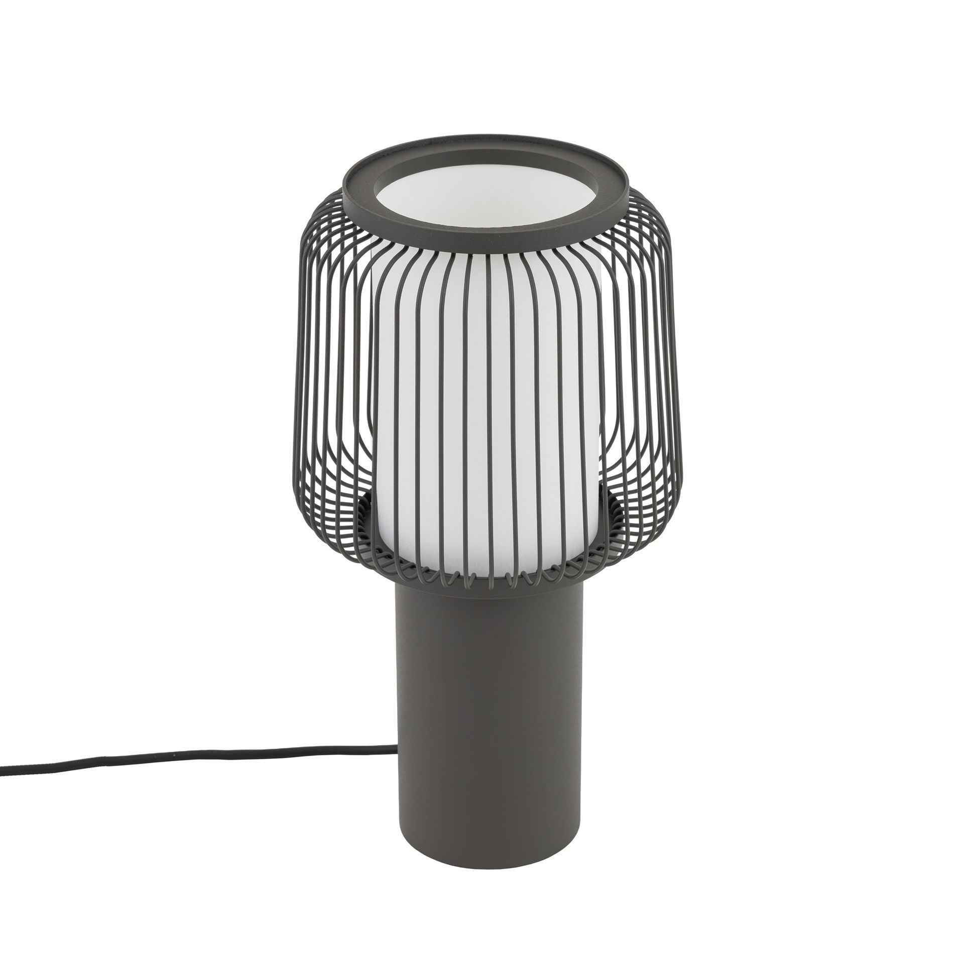 Nowodvorski NOME Lampa Stołowa E27 Jedwabisty grafit Biały 12253