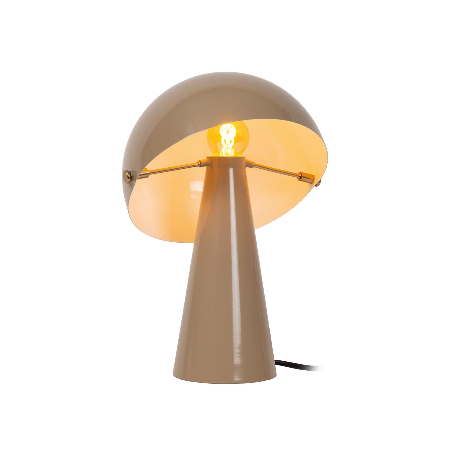 Lucide BARONE Lampa stołowa – Taupe – D23 – 1xE27 – 40W – Metal 65502/33/41
