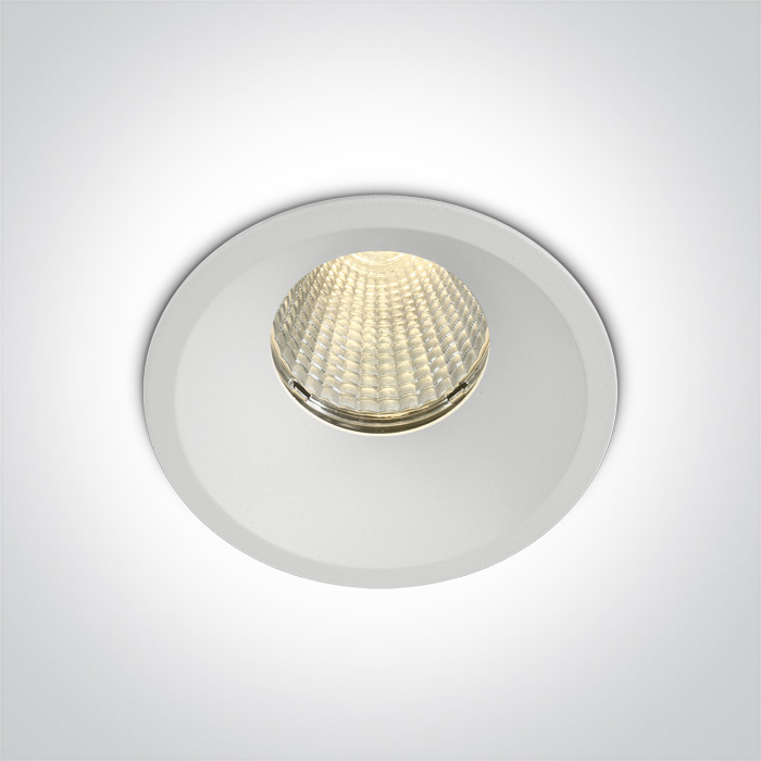 One Light LIKOFOS wpust stały 12W 3000K-3500K-4000K biały IP65 10112TP/W/V