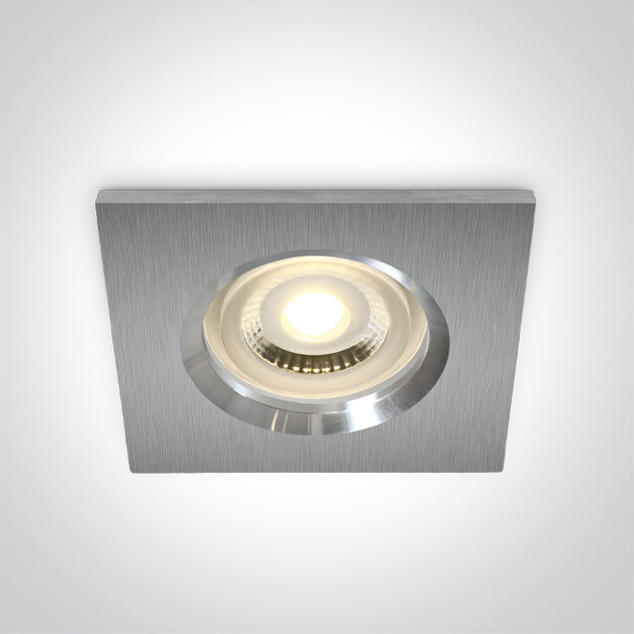 One Light ZEFIRIA wpust stały 10W GU10 aluminium IP65 50105R1/AL