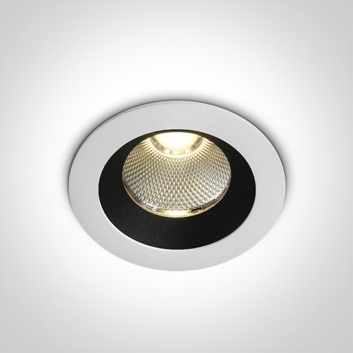One Light CAPO wpust stały 12W 3000K biały IP65 10110P/W/W