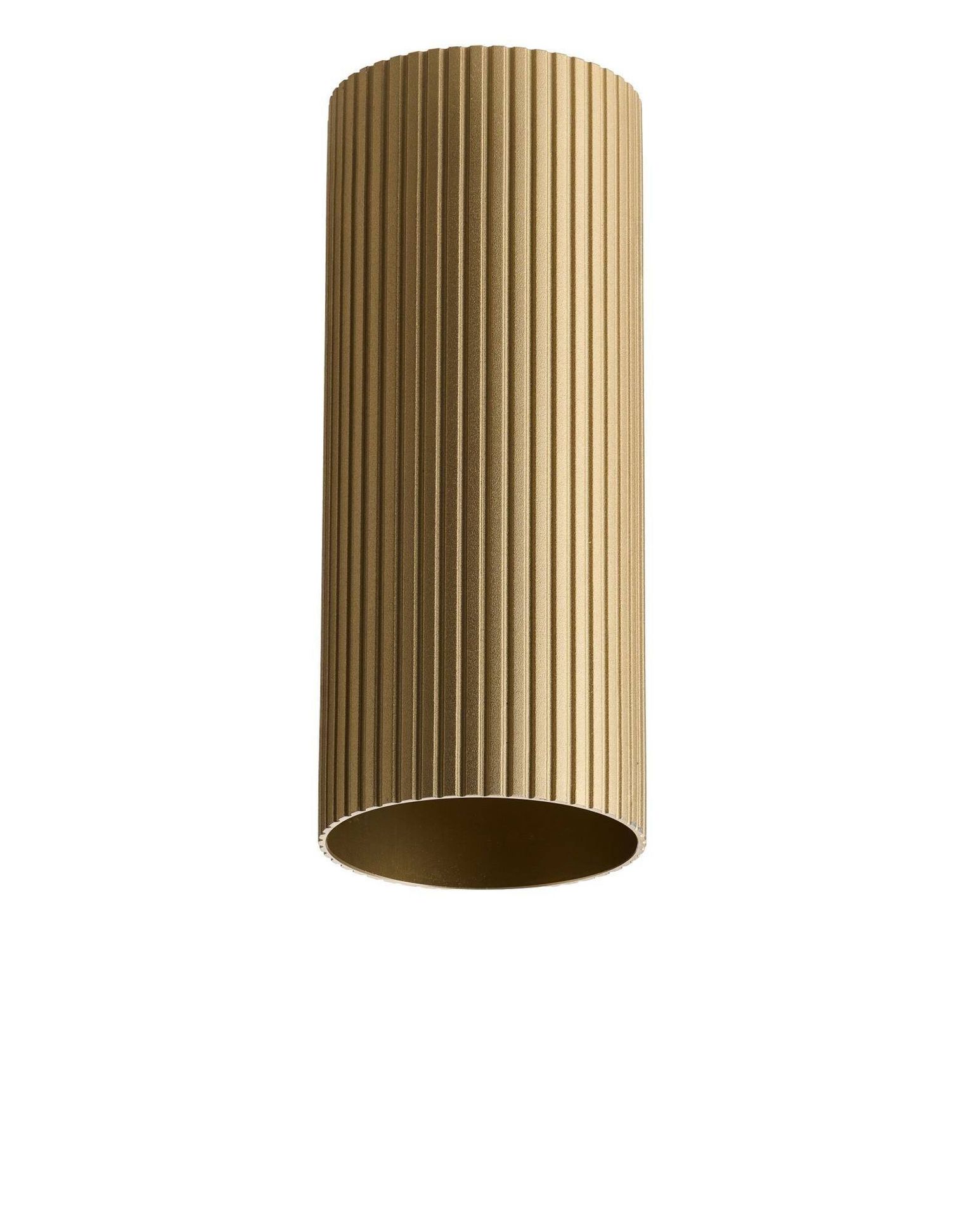 Azzardo LUCAS RIBBED TUBE 20 ANODISED GOLD Mosiądz/Złoty Anodowany Klosz Ryflowany Tuba do Skompletowania Lampy AZ6401