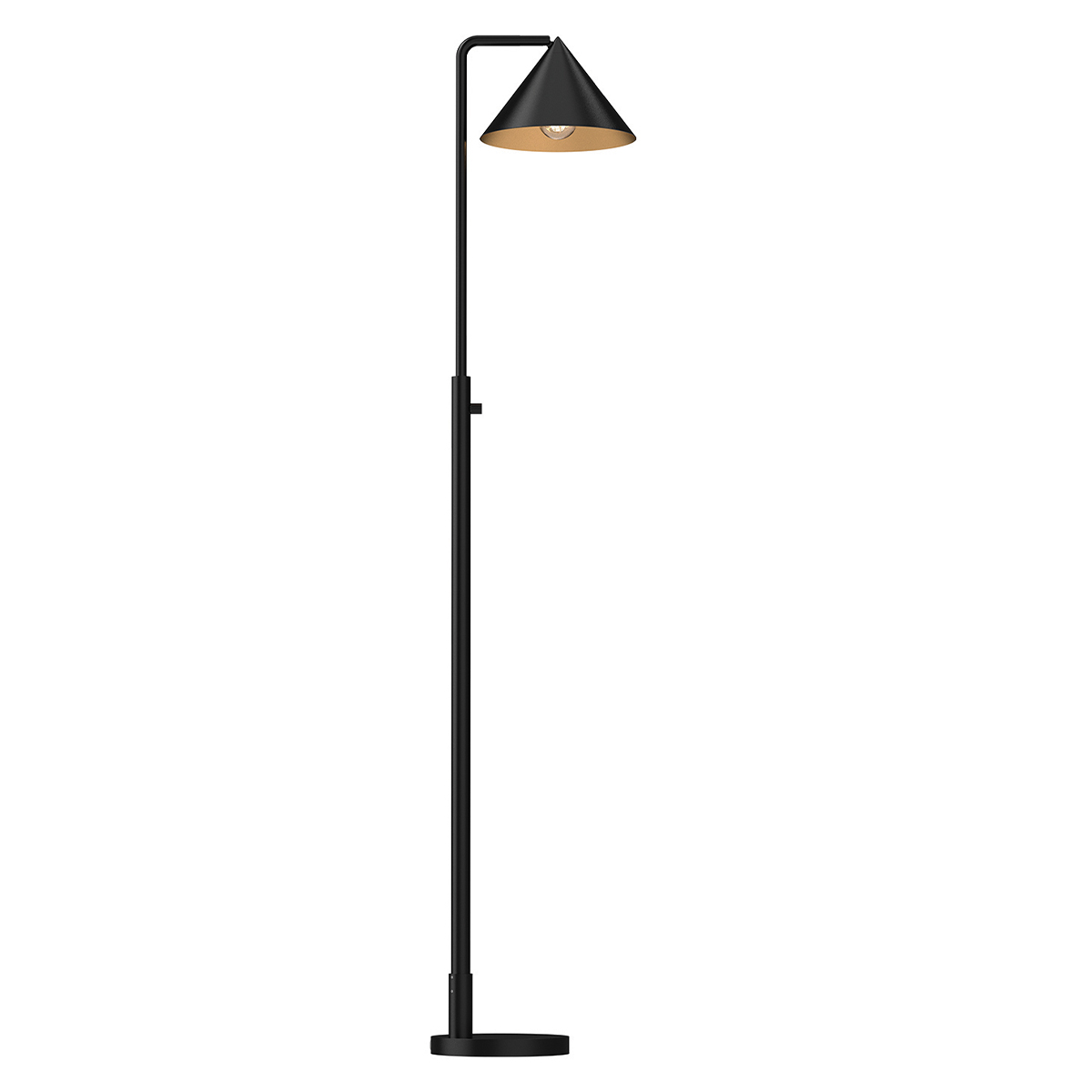 Elstead Lampa podłogowa Remyck 1 źródło światła Matowa czerń ALM-REMYCK-FL-BK