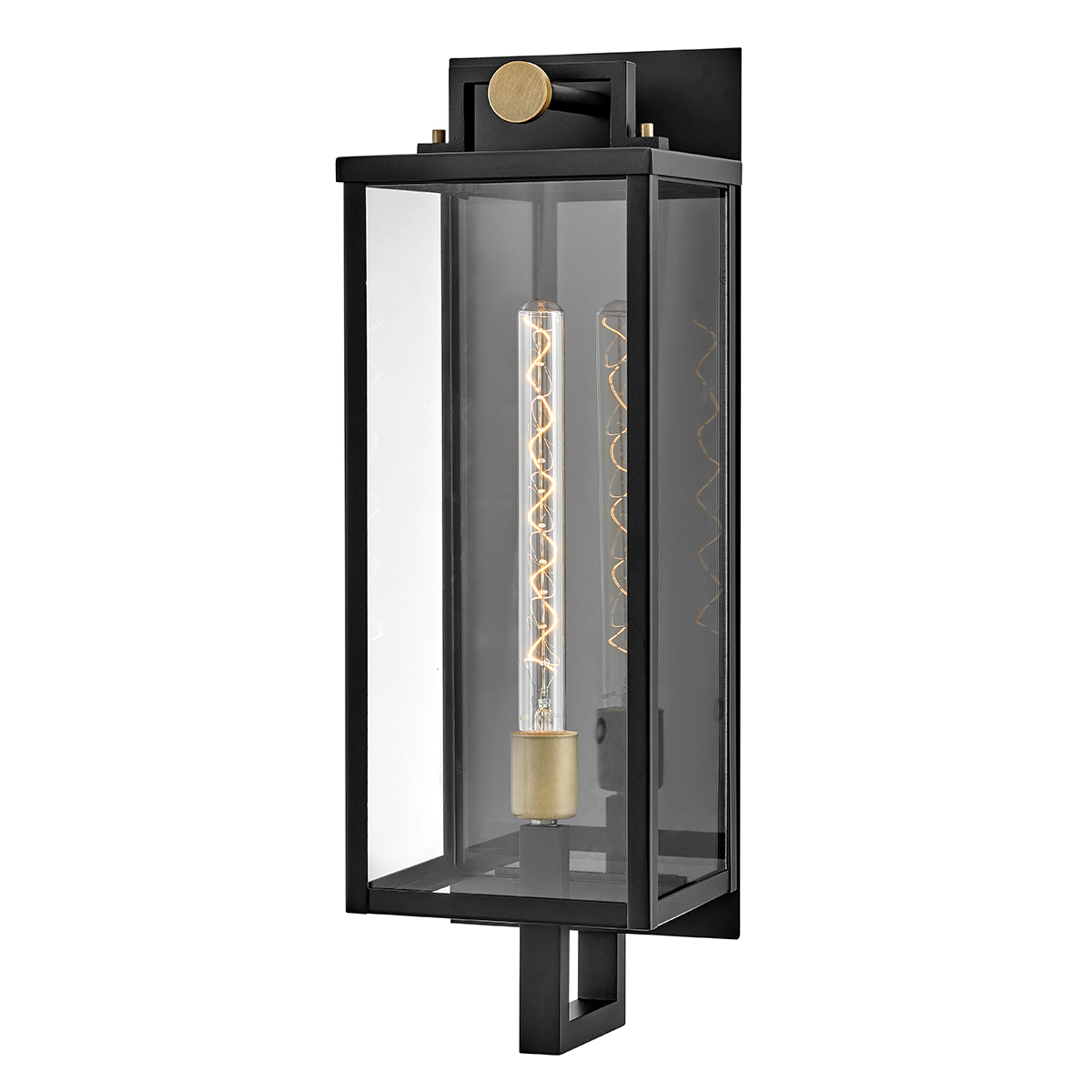 Quintiesse Duża latarnia naścienna Catalina 1 źródło światła Czarny, oksydowany brąz Zewnętrzna IP44 Elstead Lighting Q